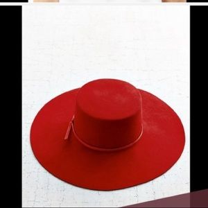 Urban Outfitters Brixton red wide brim hat